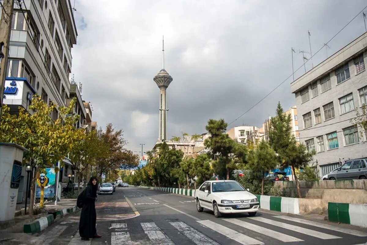 طوفان و تگرگ در راه تهران
