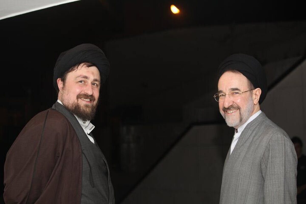 تصویری از دیدار امروز سید محمد خاتمی و سید حسن خمینی+ عکس